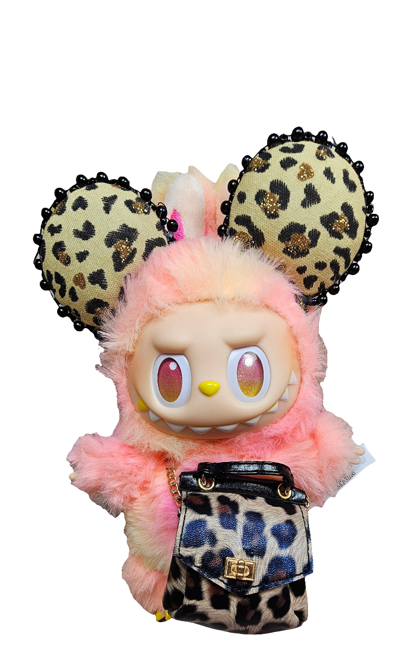 Labubu Sparkly Leopard Ears