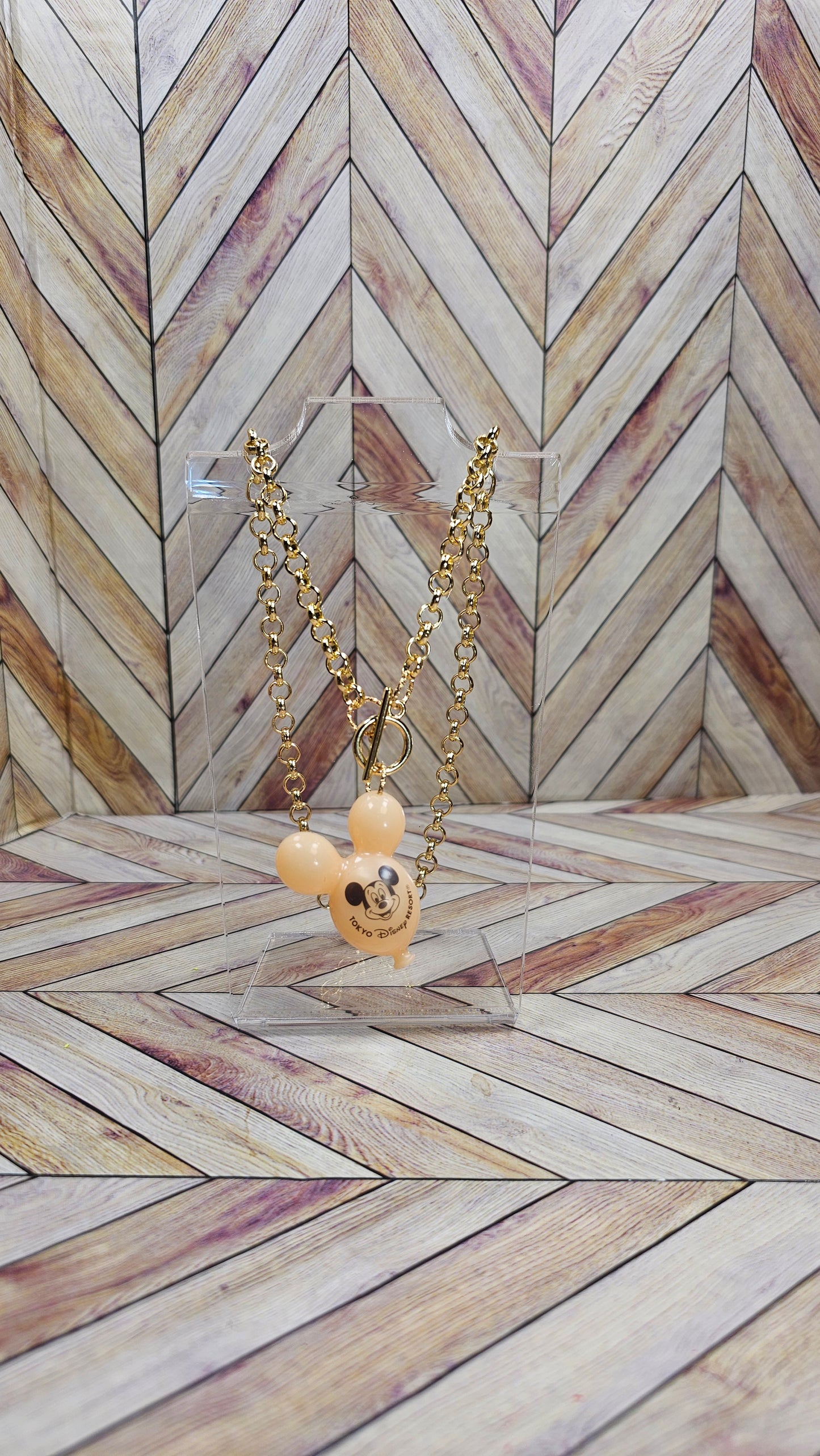 Magical Balloon Charm Necklace - Latte