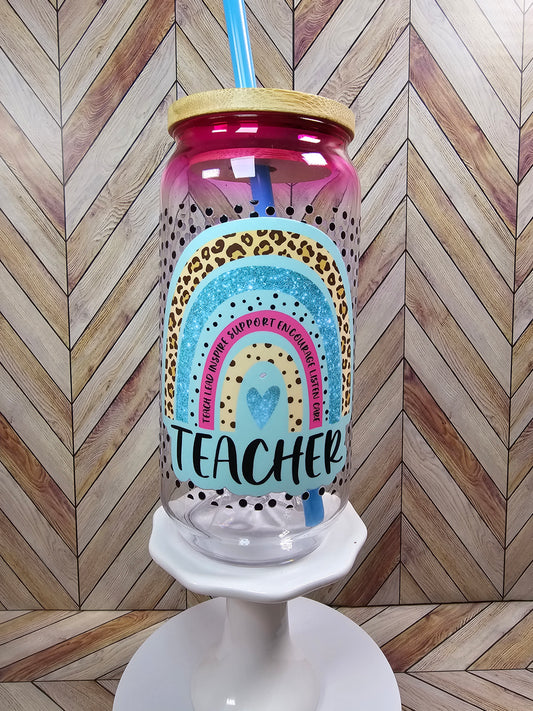 Teacher Life Acrylic Can Cup