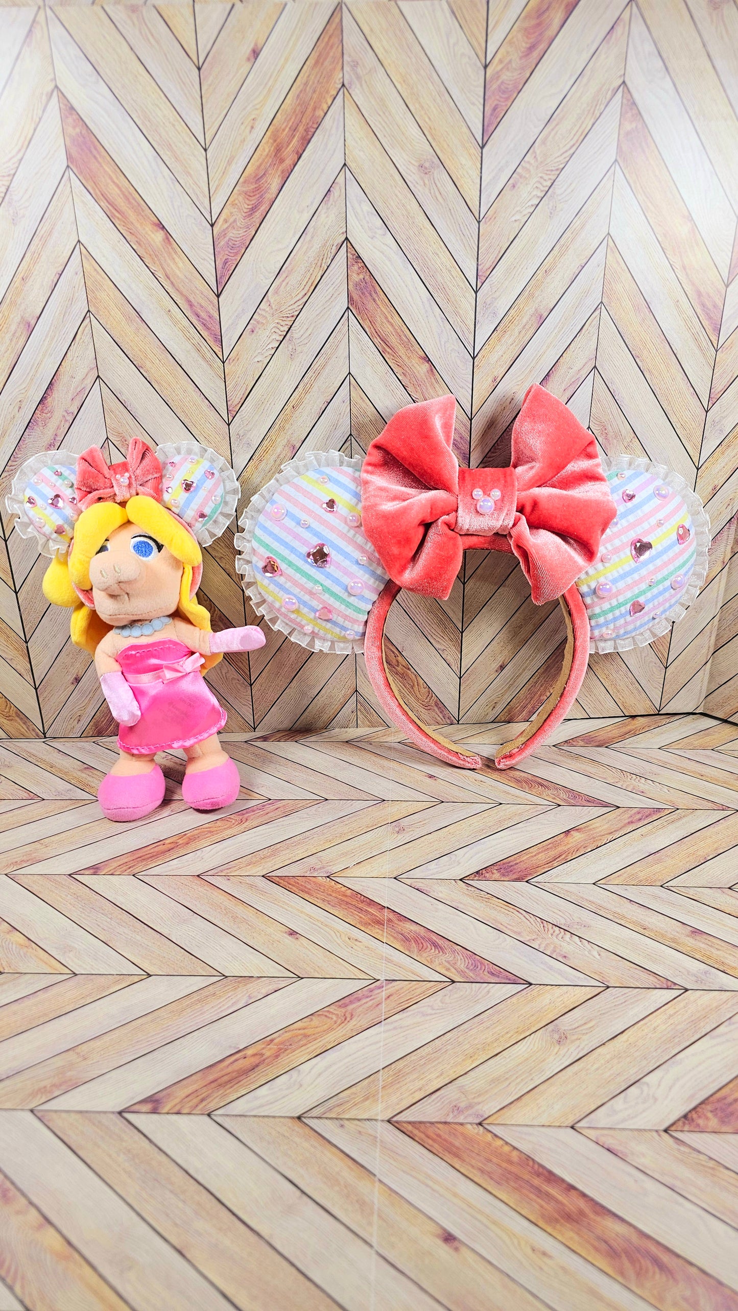 Full size & Mini Magical Mouse Pink Valentine's Ears Set