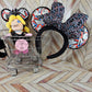 Full size & Mini Magical Mouse Darkside Ears with Bow Set