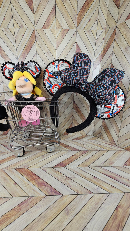 Full size & Mini Magical Mouse Darkside Ears with Bow Set