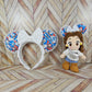 Full size & Mini Magical Mouse Rebel Ears with Bow Set