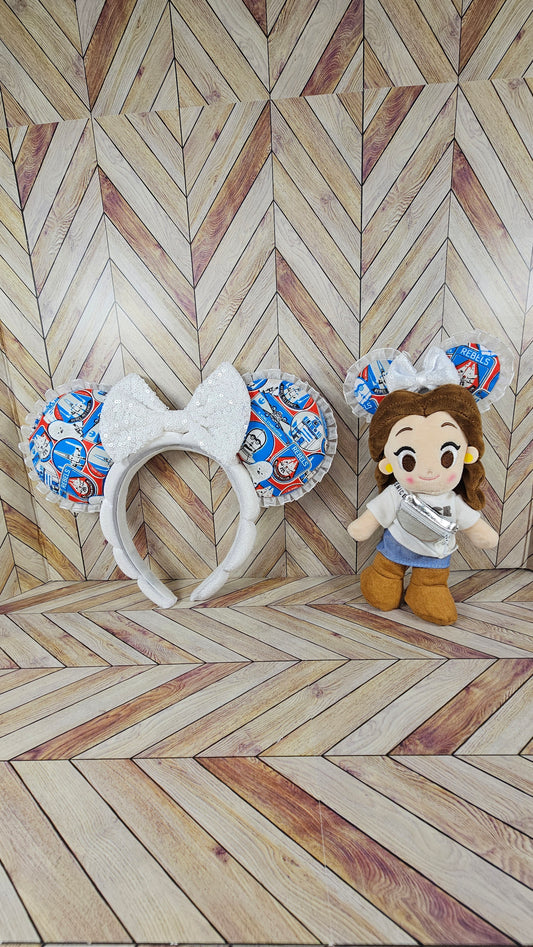 Full size & Mini Magical Mouse Rebel Ears with Bow Set