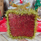 Vintage Inspired Christmas Mushroom Basket- Glass Ornament