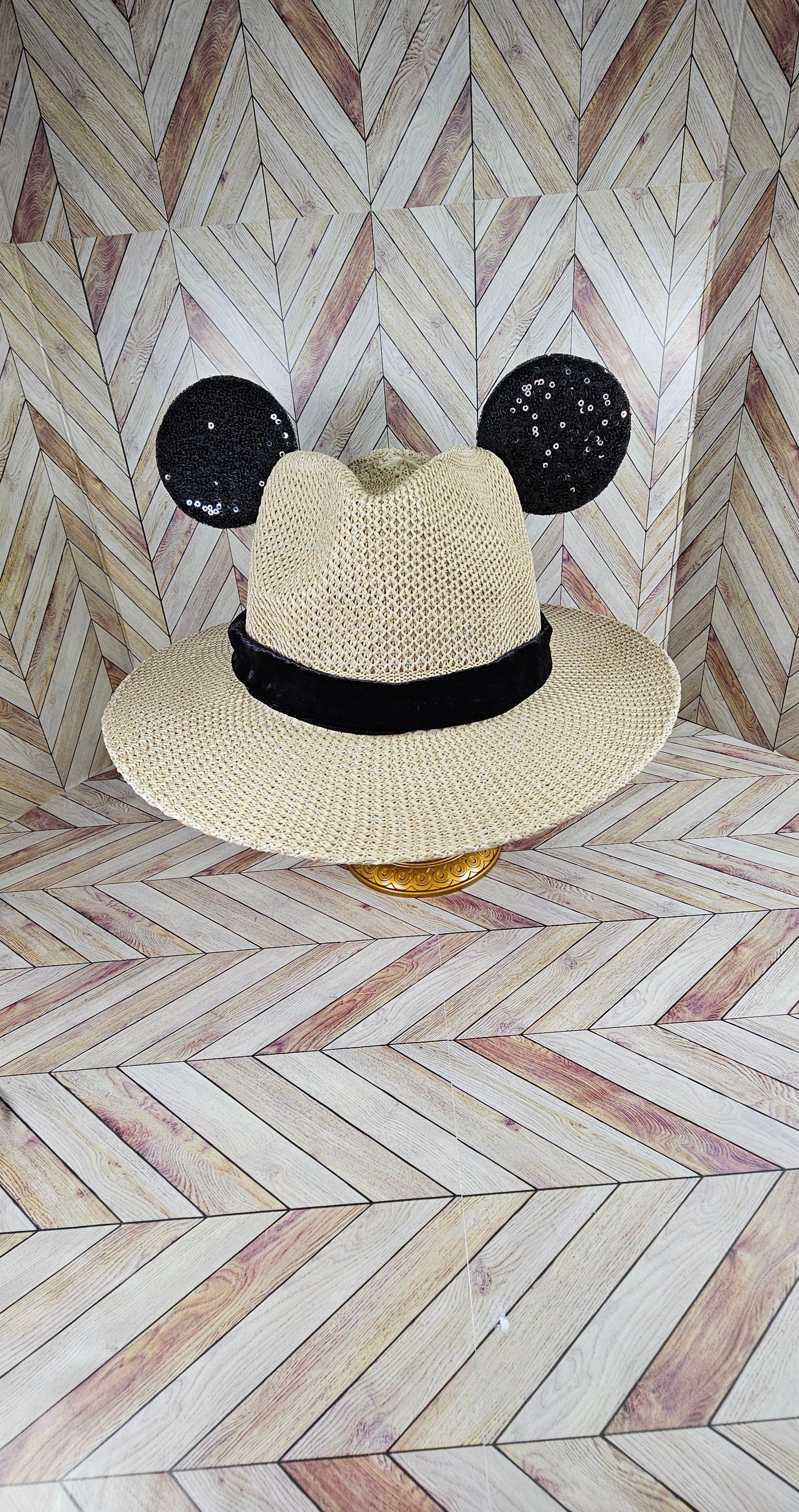 Magical Mouse Sun Hat with Black Band