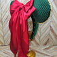 Magical Mouse Green Glitzy Ears with Red Back Bow