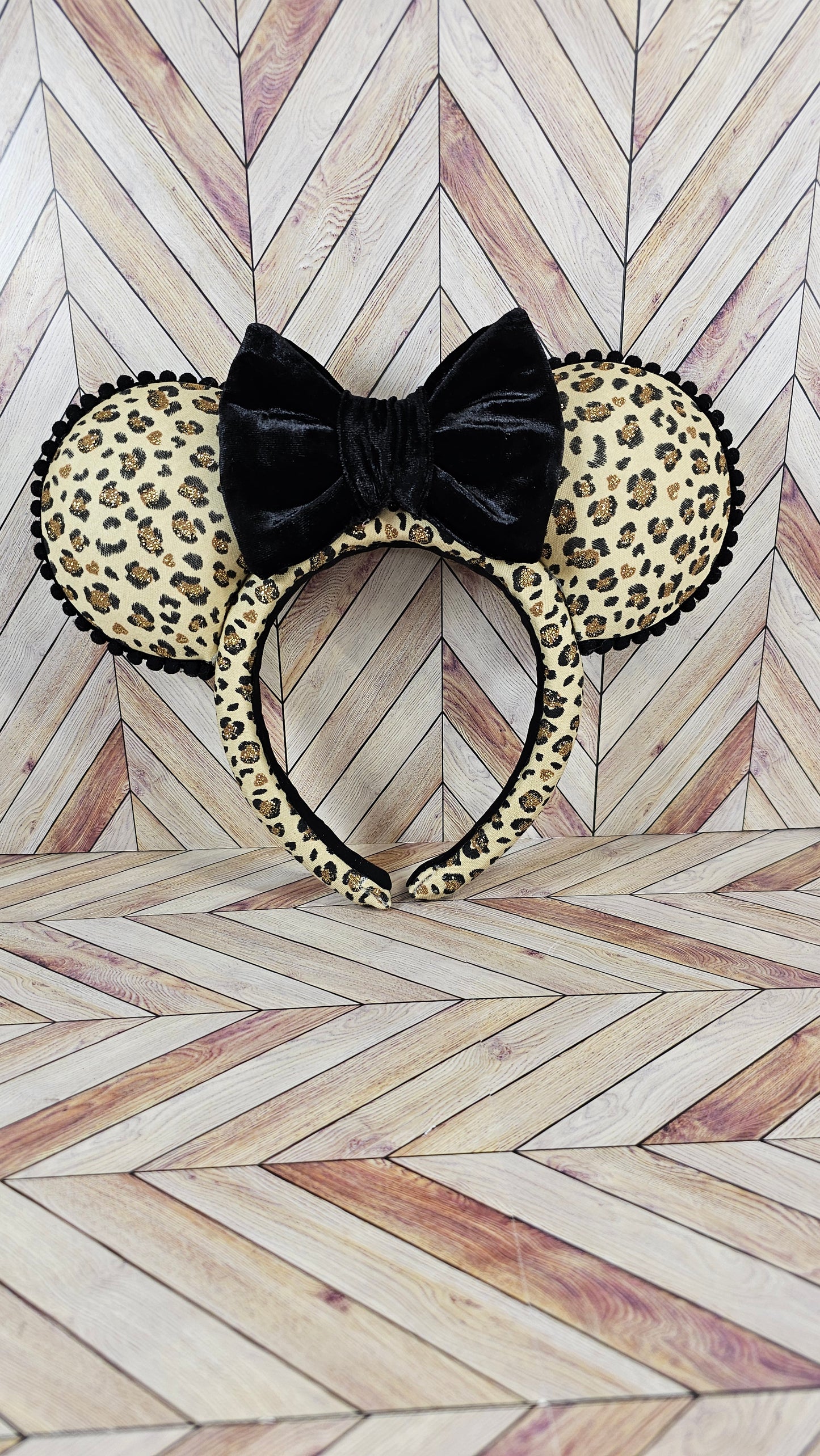 Magical Mouse Leopard Ears with Bow