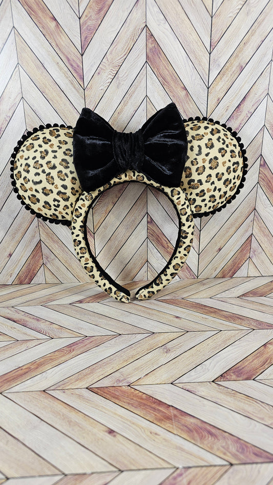 Magical Mouse Leopard Ears with Bow