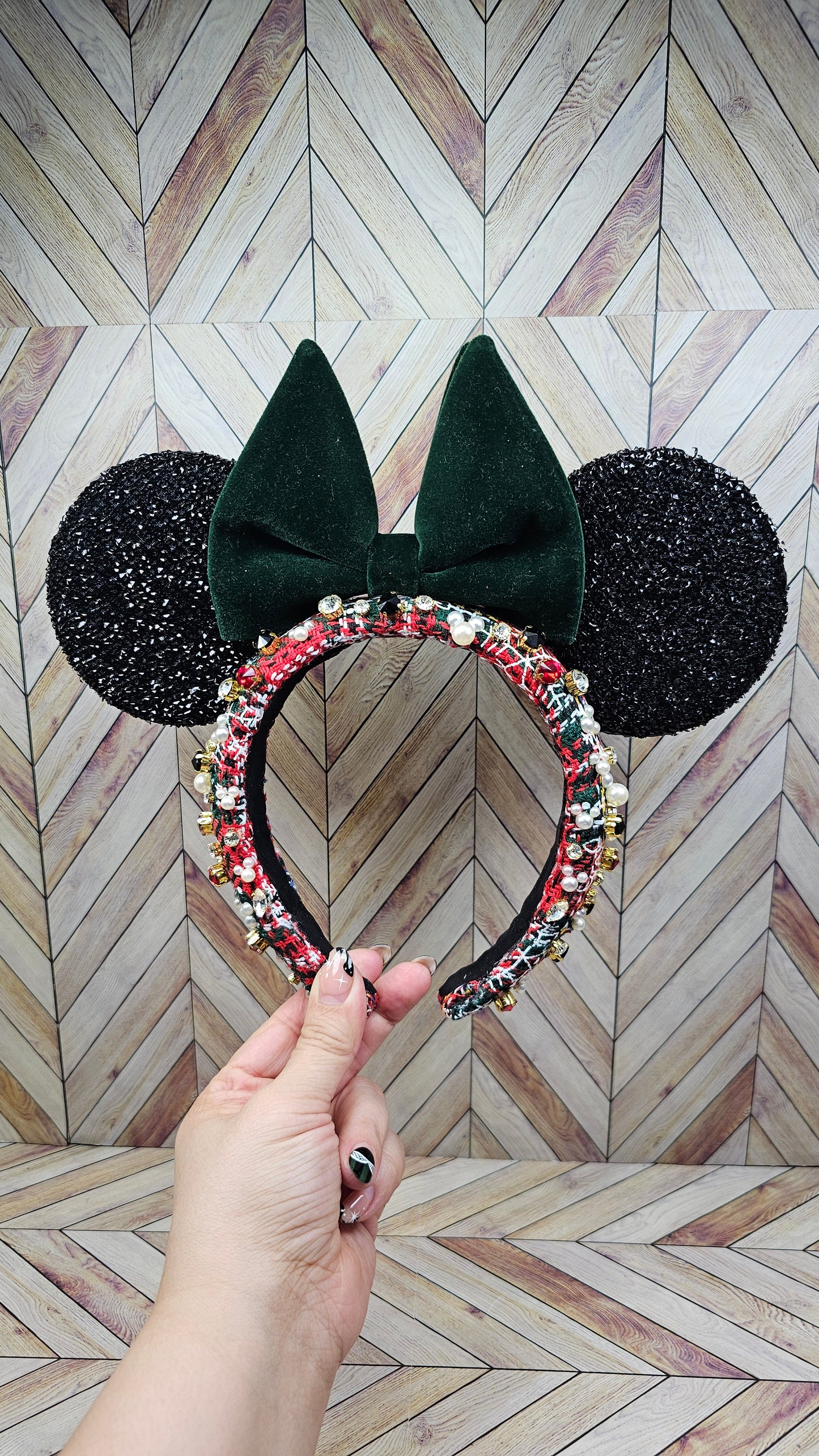 Magical Mouse Plaid Glitzy Ears