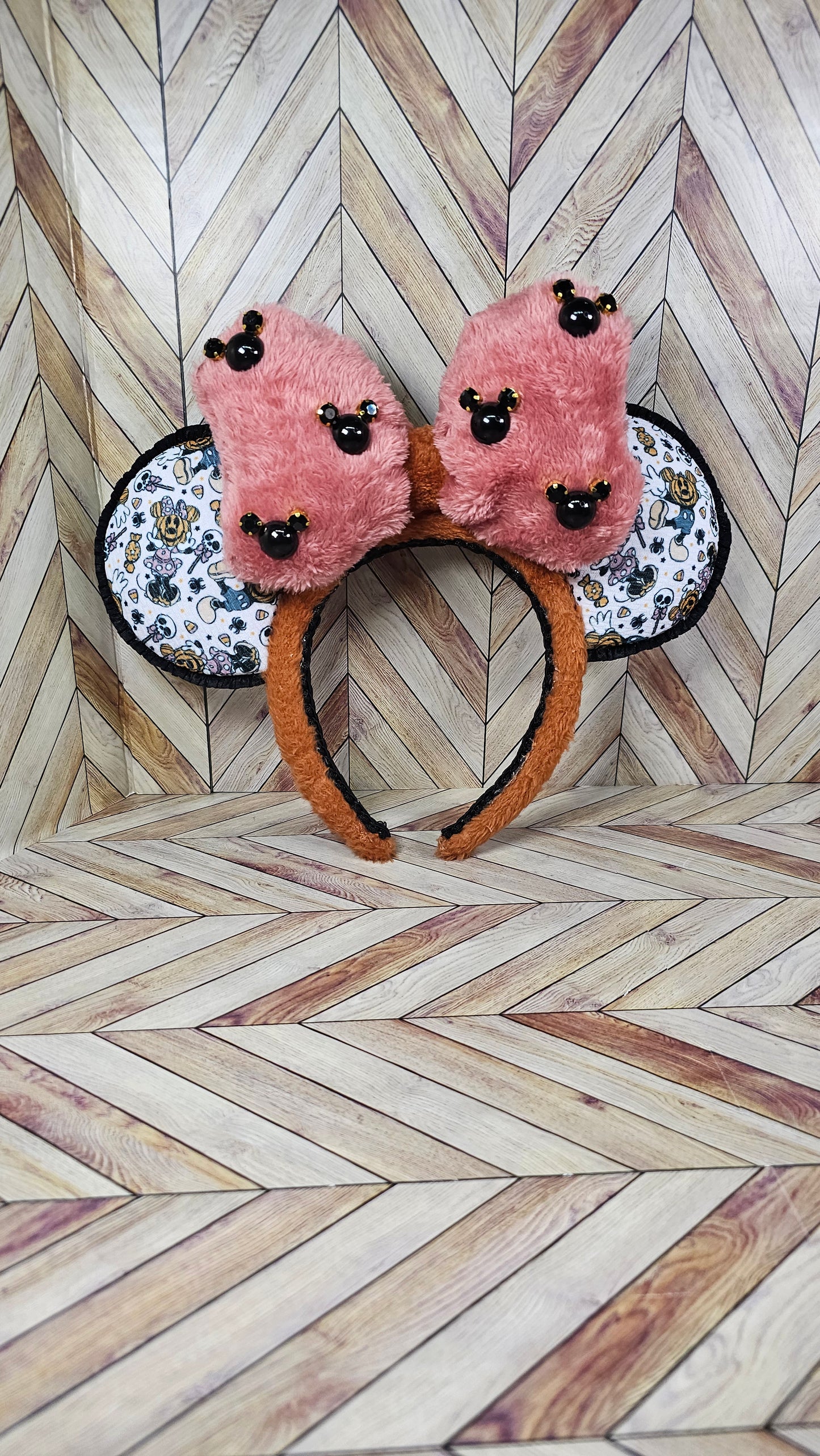 Magical Mice Jack-o-lantern Ears w/Bow