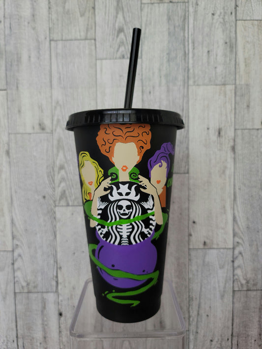 Witch Sisters Cold Cup-Black