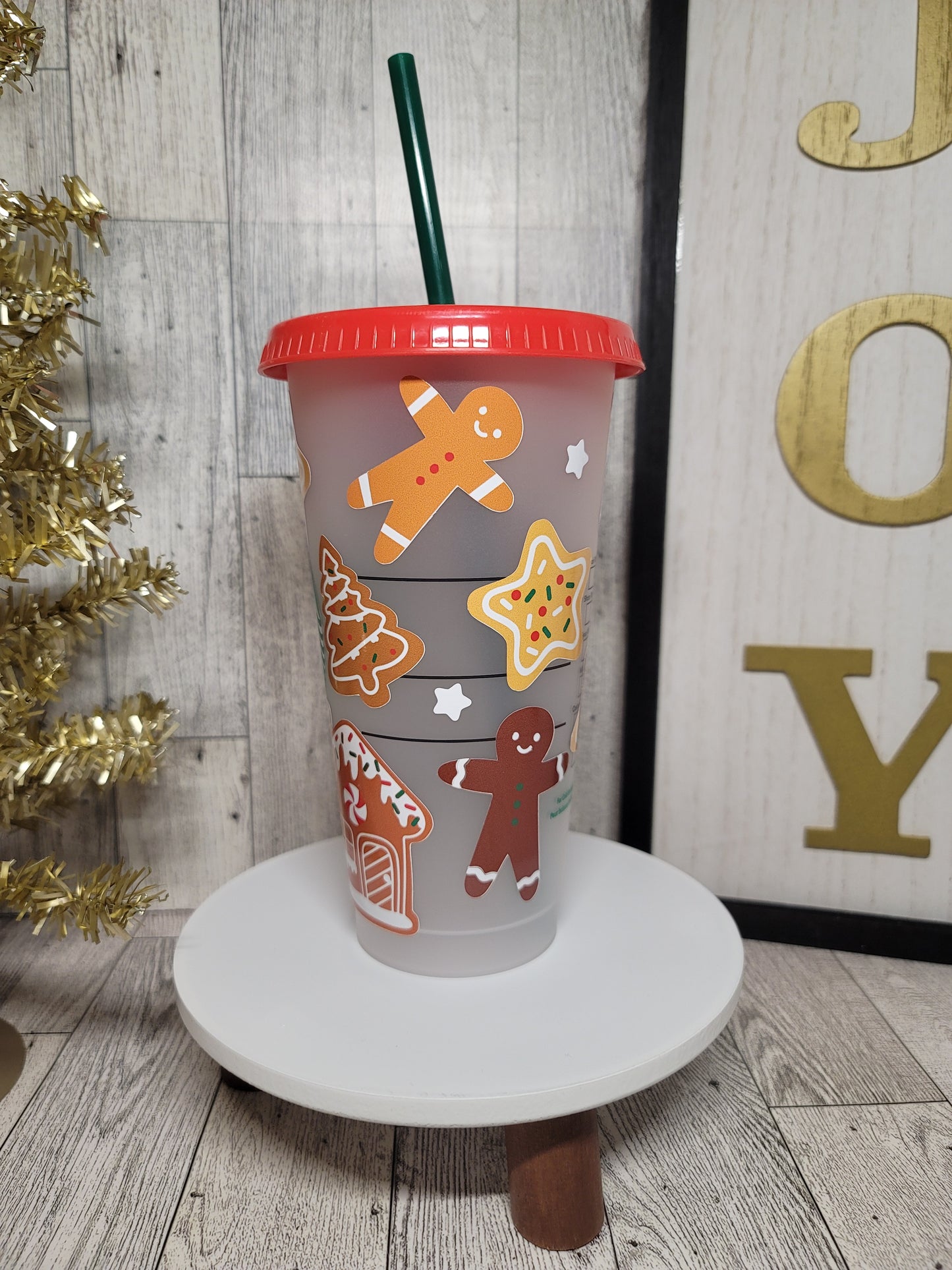 Gingerbread Cookies Cold Cup