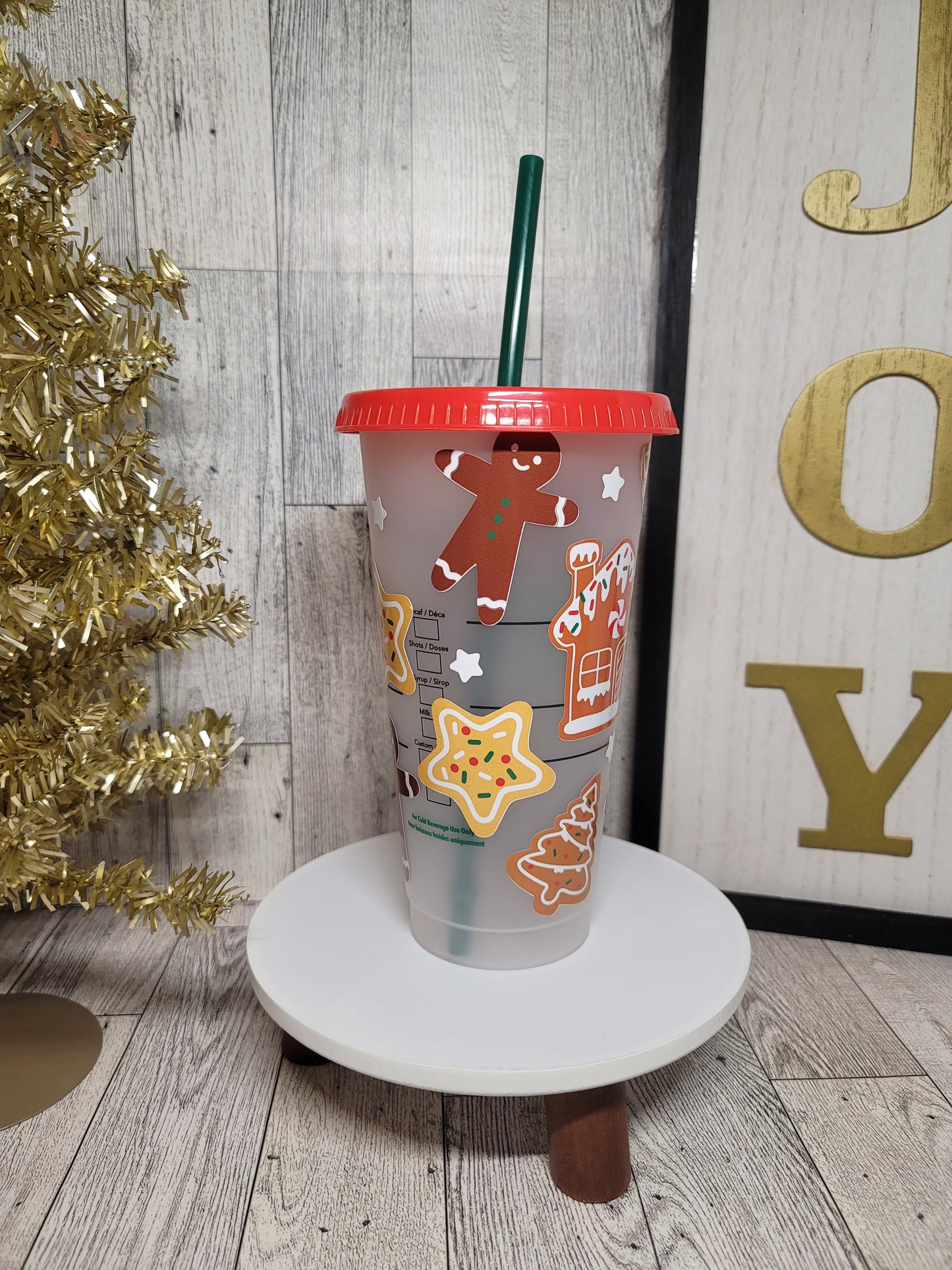 Gingerbread Cookies Cold Cup