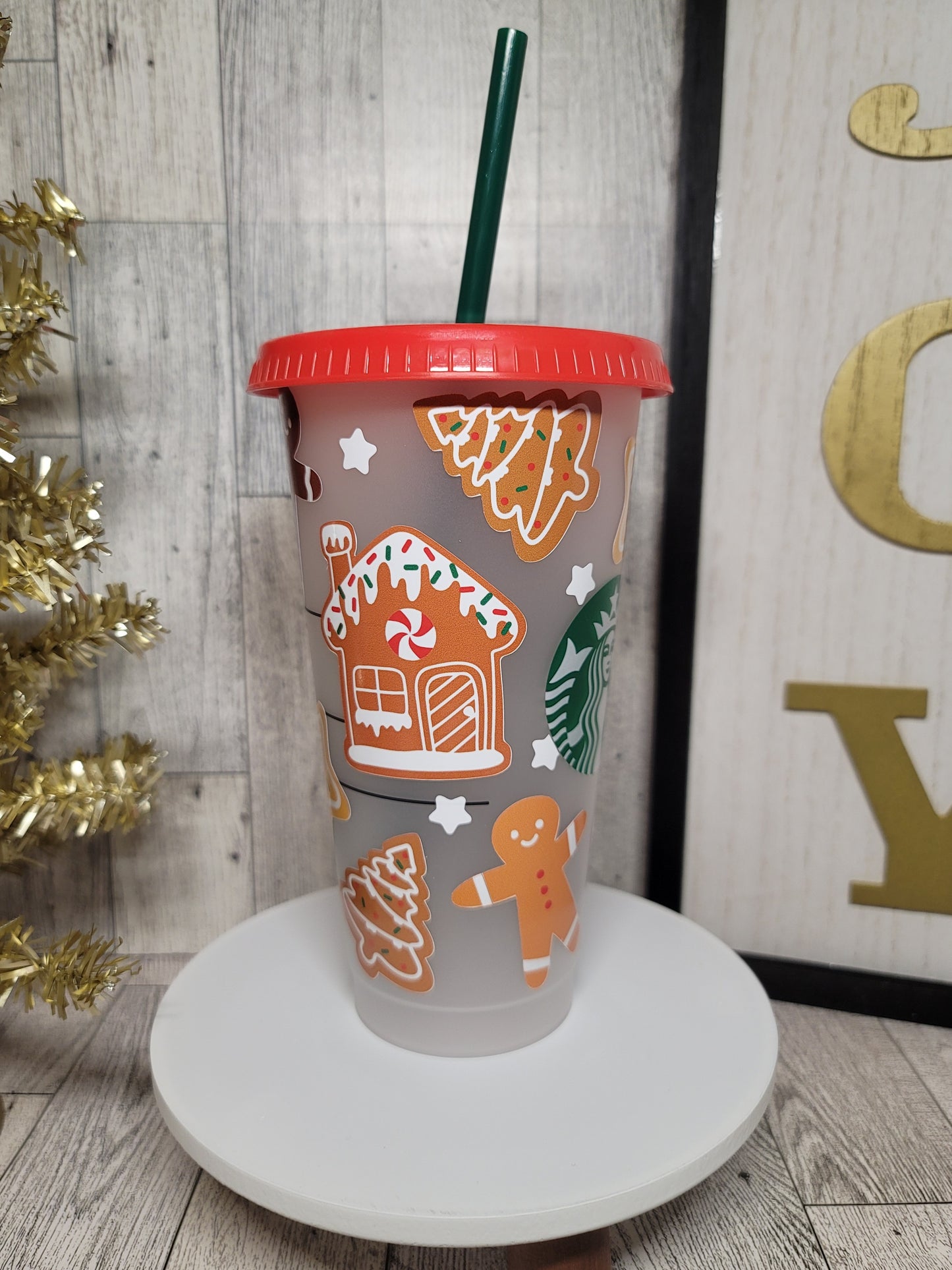 Gingerbread Cookies Cold Cup