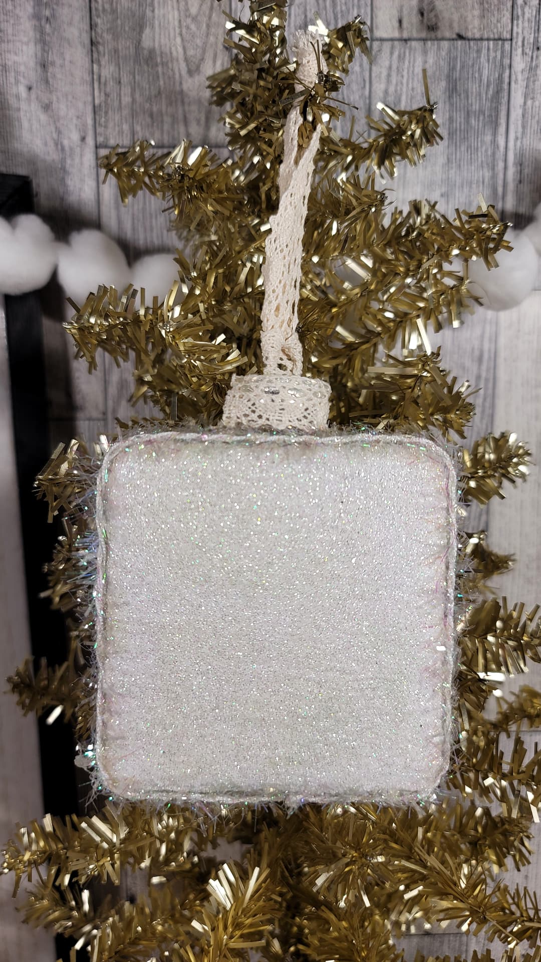 Vintage Inspired Winter Wonderland Deer Crossing - Glass Ornament